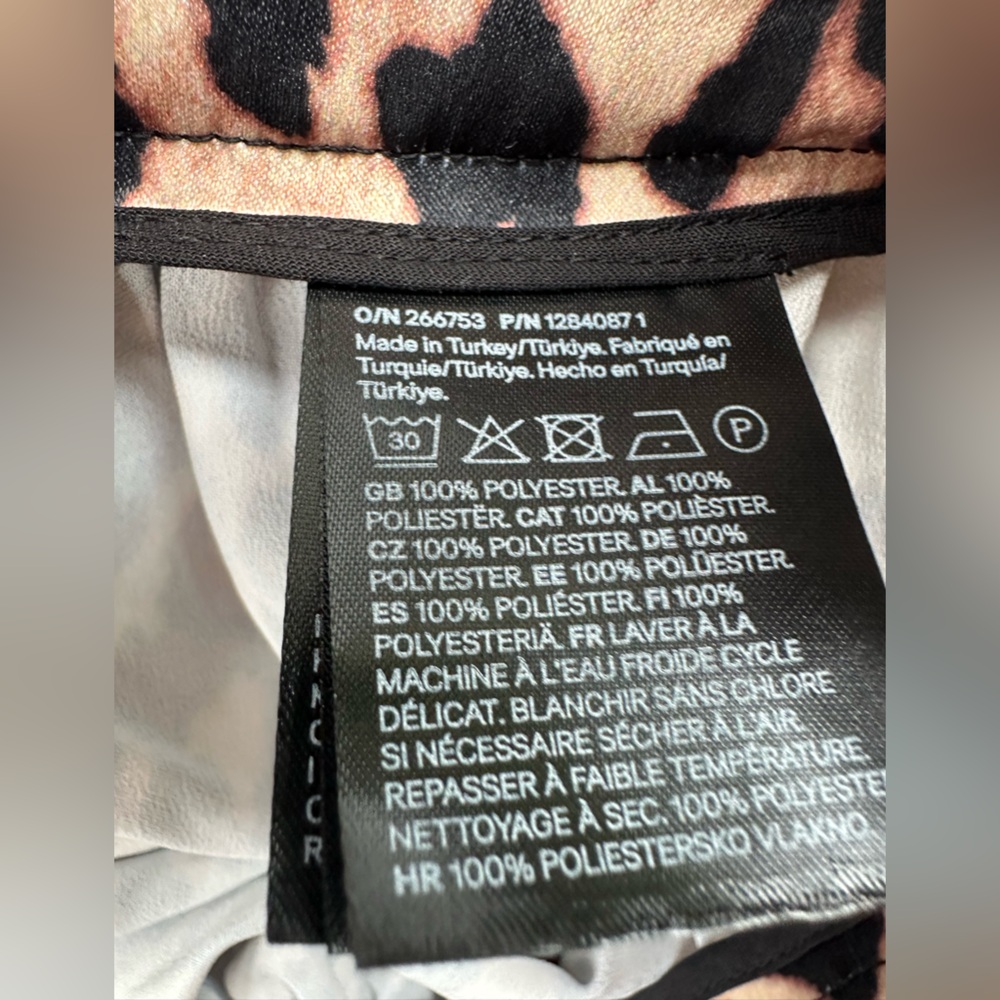 H&M Midi Skirt Animal Print Women Size 10 - Picture 10 of 10